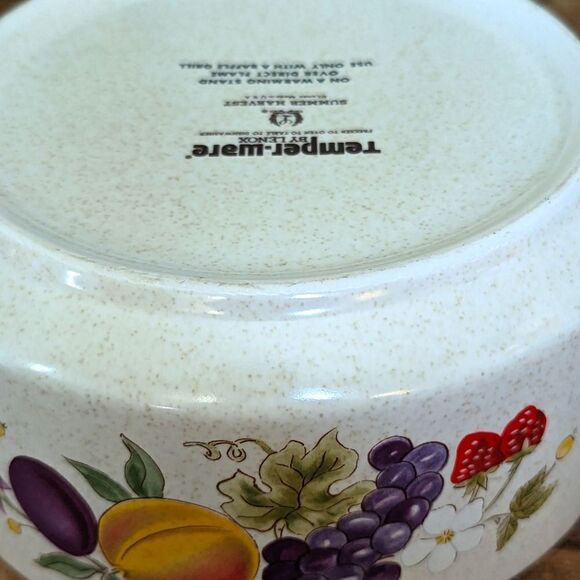Vintage Lenox Summer Harvest Serving Dish Casserole Temper Ware - Picture 9 of 10